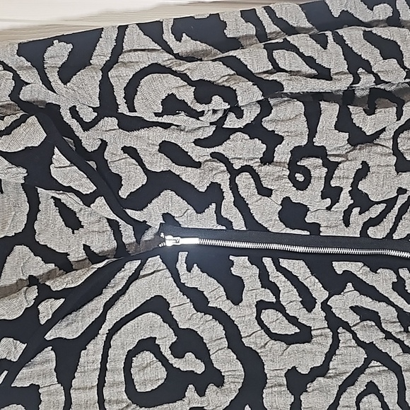 Chico's Asymmetric Zip Boiled Wool Knit Cardigan Sweater Jacket 1 US Size S - Picture 3 of 10